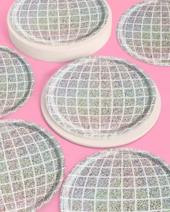 Shimmer Disco Plates, Pack of 25