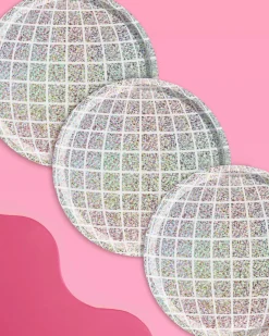 Shimmer Disco Plates, Pack of 25