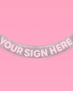 Shimmer Fringe - Iridescent Holographic Foil Banner