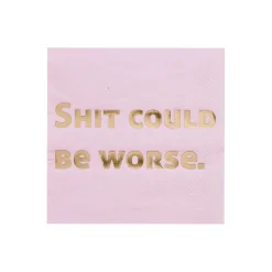 Sh*t Could Be Worse Witty Cocktail Napkins, Pack of 20