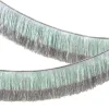 Silver Iridescent Tinsel Fringe Garland