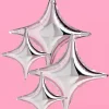 Silver Sparkle Balloon - Set of 6