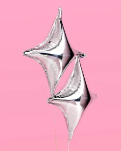 Silver Sparkle Balloon - Set of 6