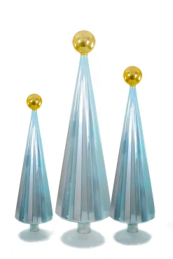 Sky and Gold Tree, Set of 3