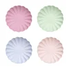 Small Multicolor Compostable Plates, Pack of 8