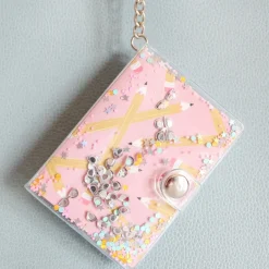 Smarty Pants Notebook Keychain, Pink
