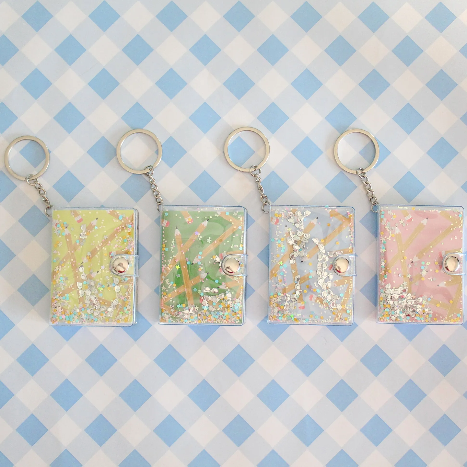 Smarty Pants Notebook Keychain, Green