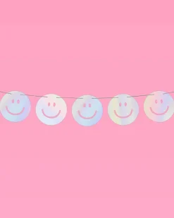 Smiley Banner - Iridescent Foil Banner