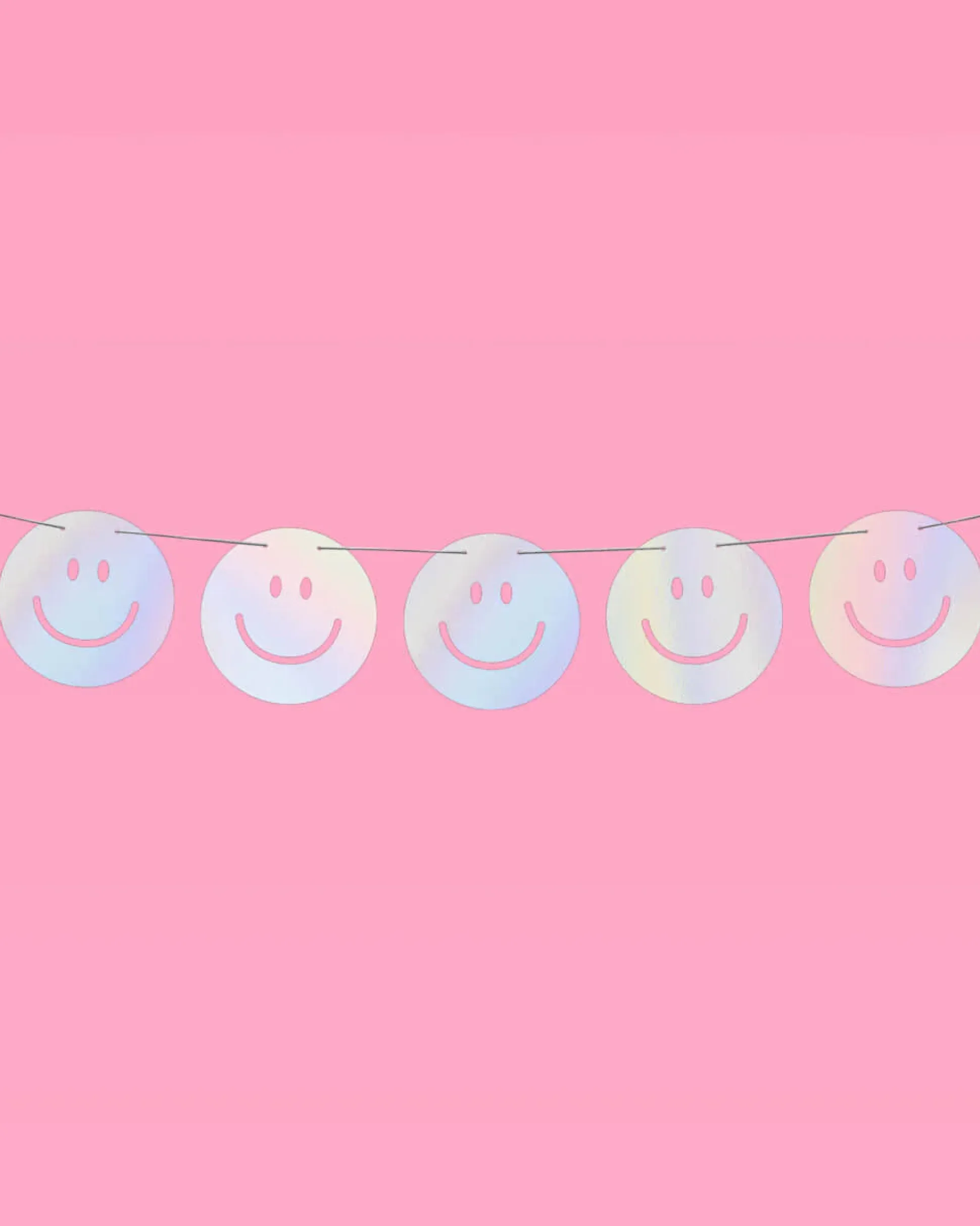 Smiley Banner - Iridescent Foil Banner