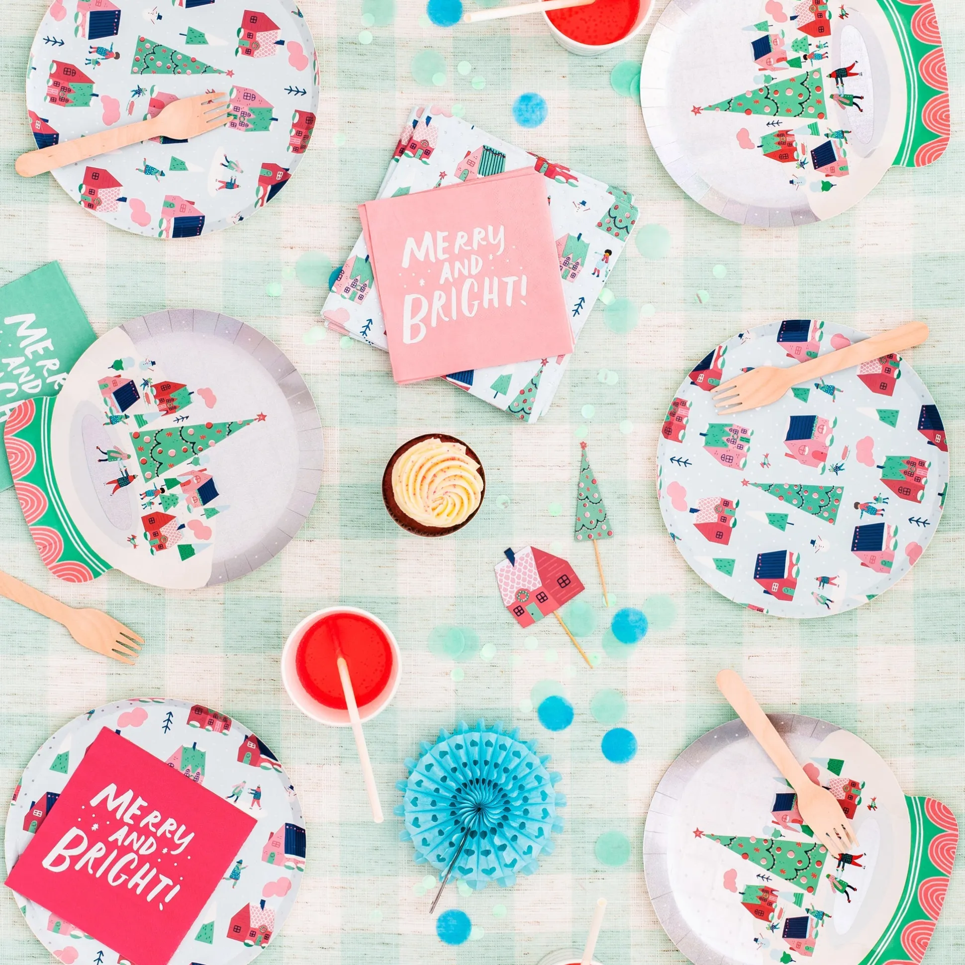Snow Day Small Plates, Set of 8