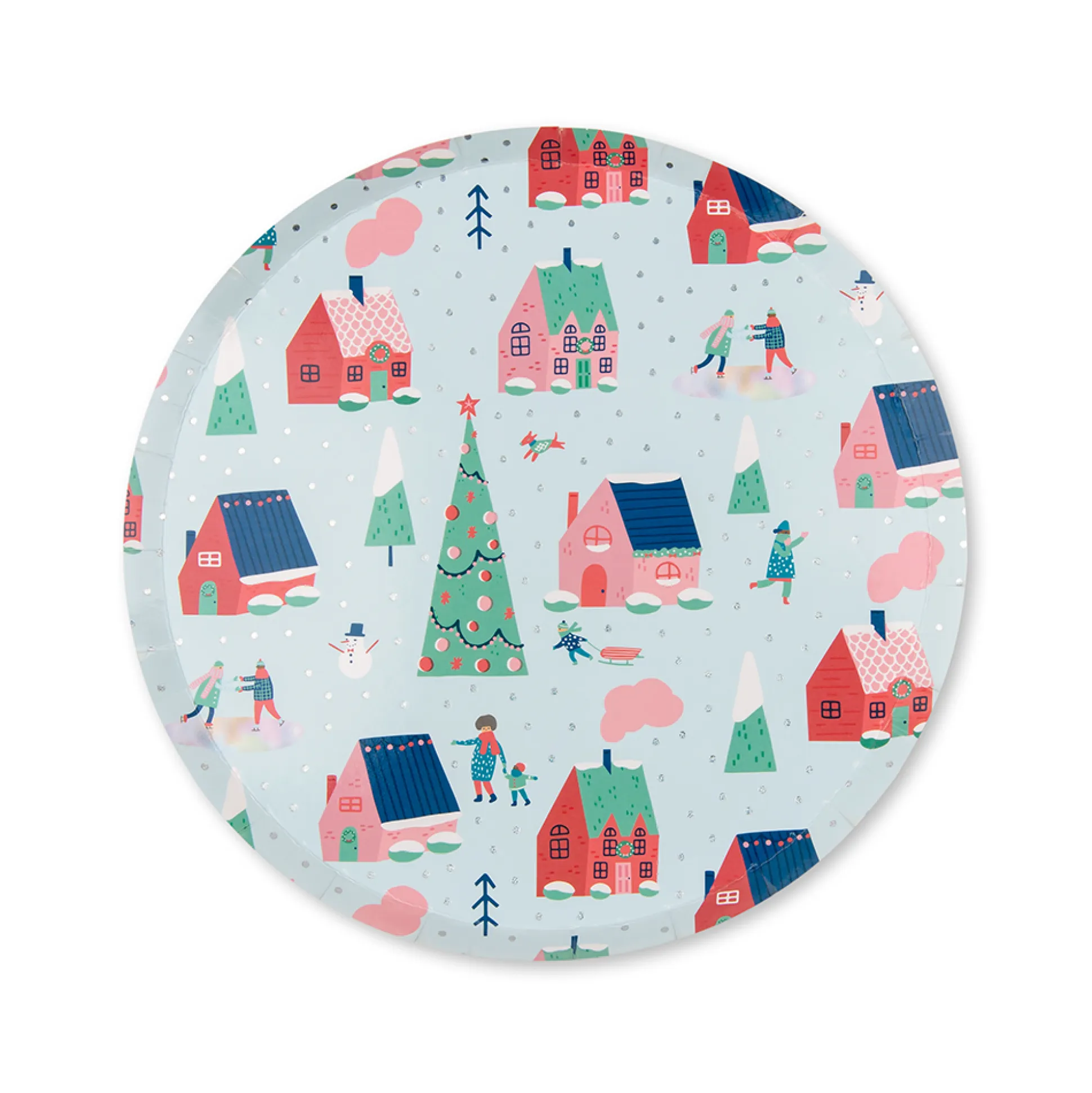 Snow Day Small Plates, Set of 8