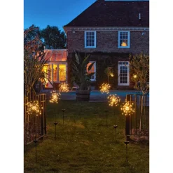Solar Starburst Stake Light, Set of 3