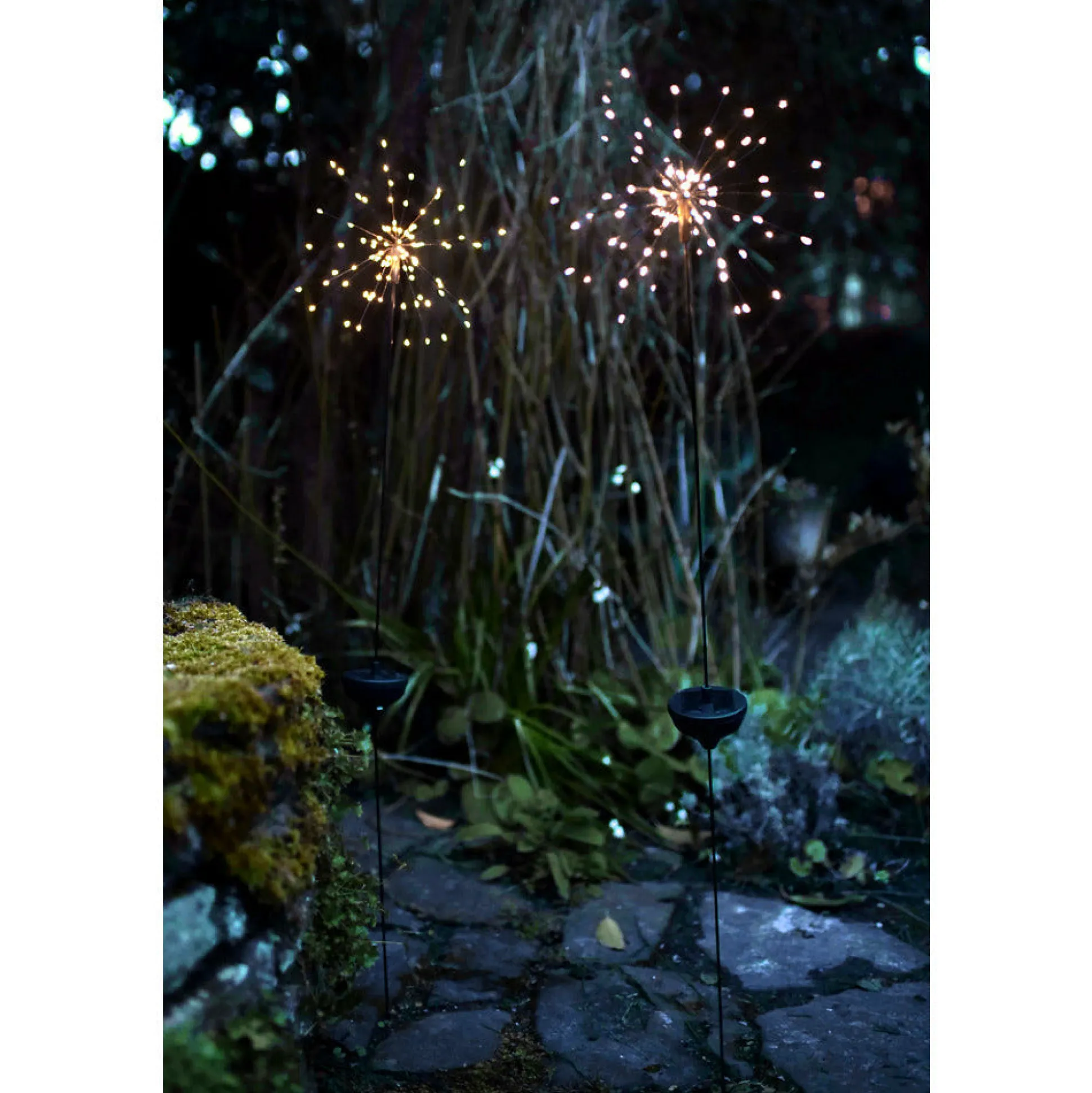 Solar Starburst Stake Light, Set of 3
