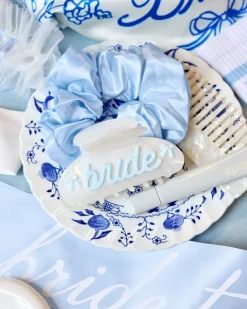 Something Blue Clip - Pearl Acrylic Claw Clip