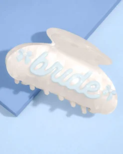 Something Blue Clip - Pearl Acrylic Claw Clip