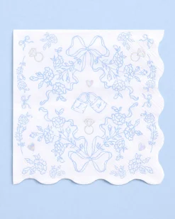 Something Blue Napkins - 25 printed napkins