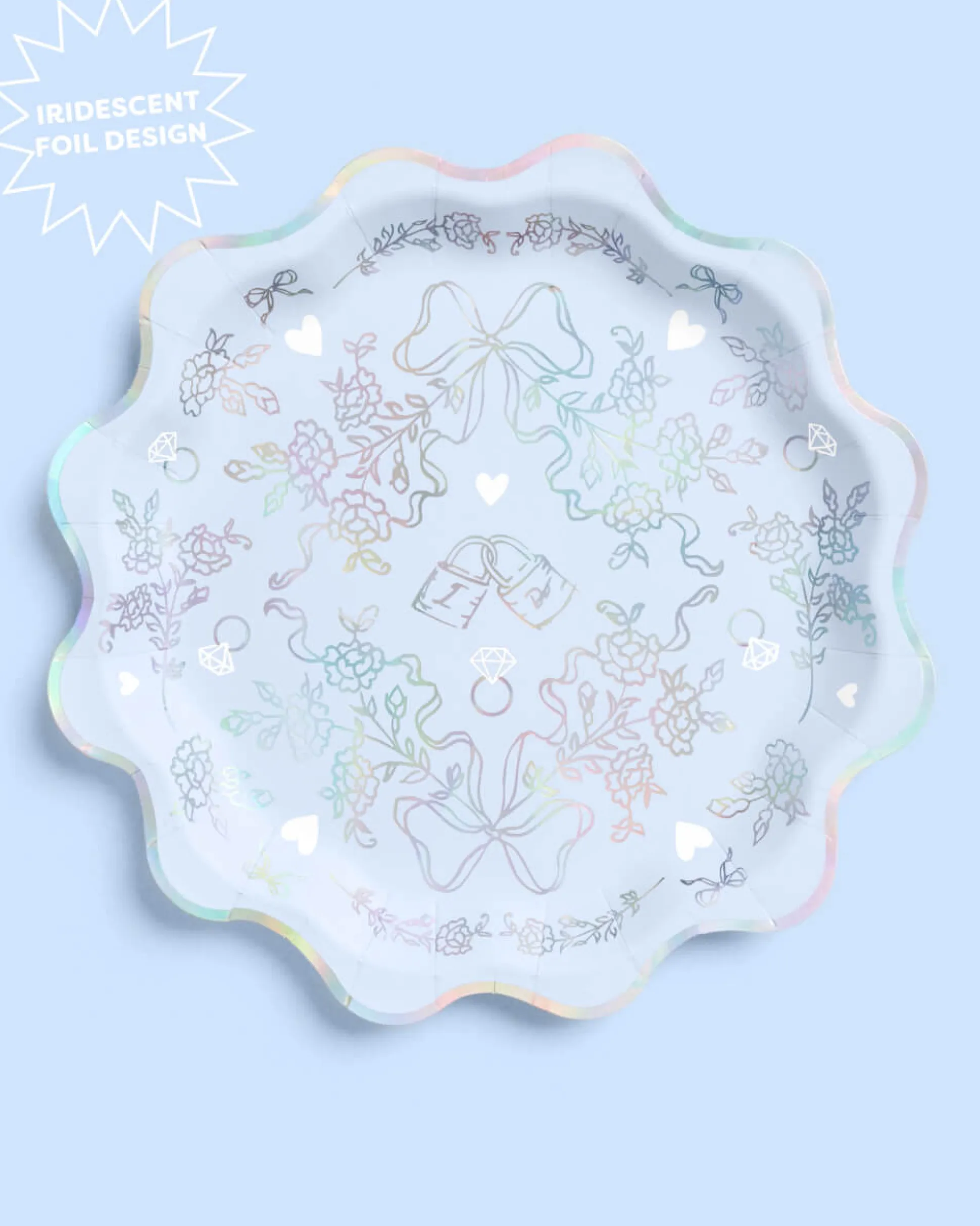 Something Blue Plates - 25 paper plates