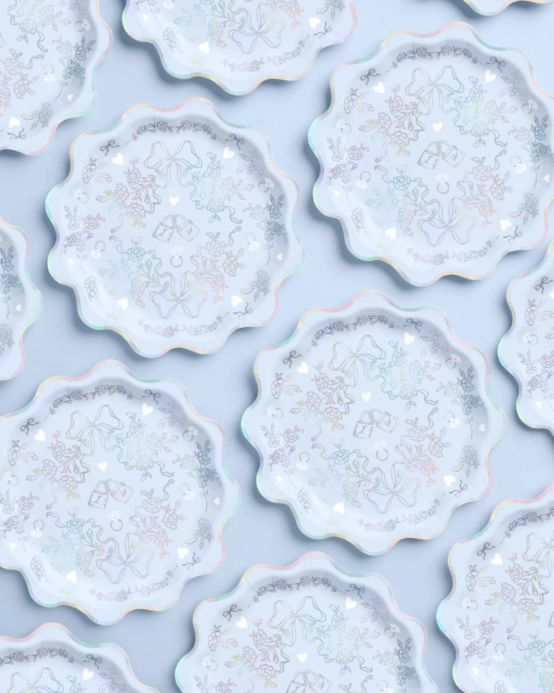 Something Blue Plates - 25 paper plates