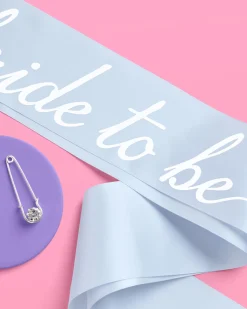 Something Blue Sash - Blue Satin Sash