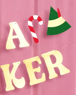 Son of a Nutcracker Banner - gold foil banner