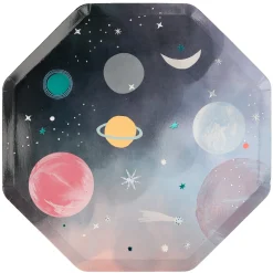 Space Dinner Plates, Pack of 8