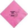 Sparkle Birthday Custom Napkin, Black Foil