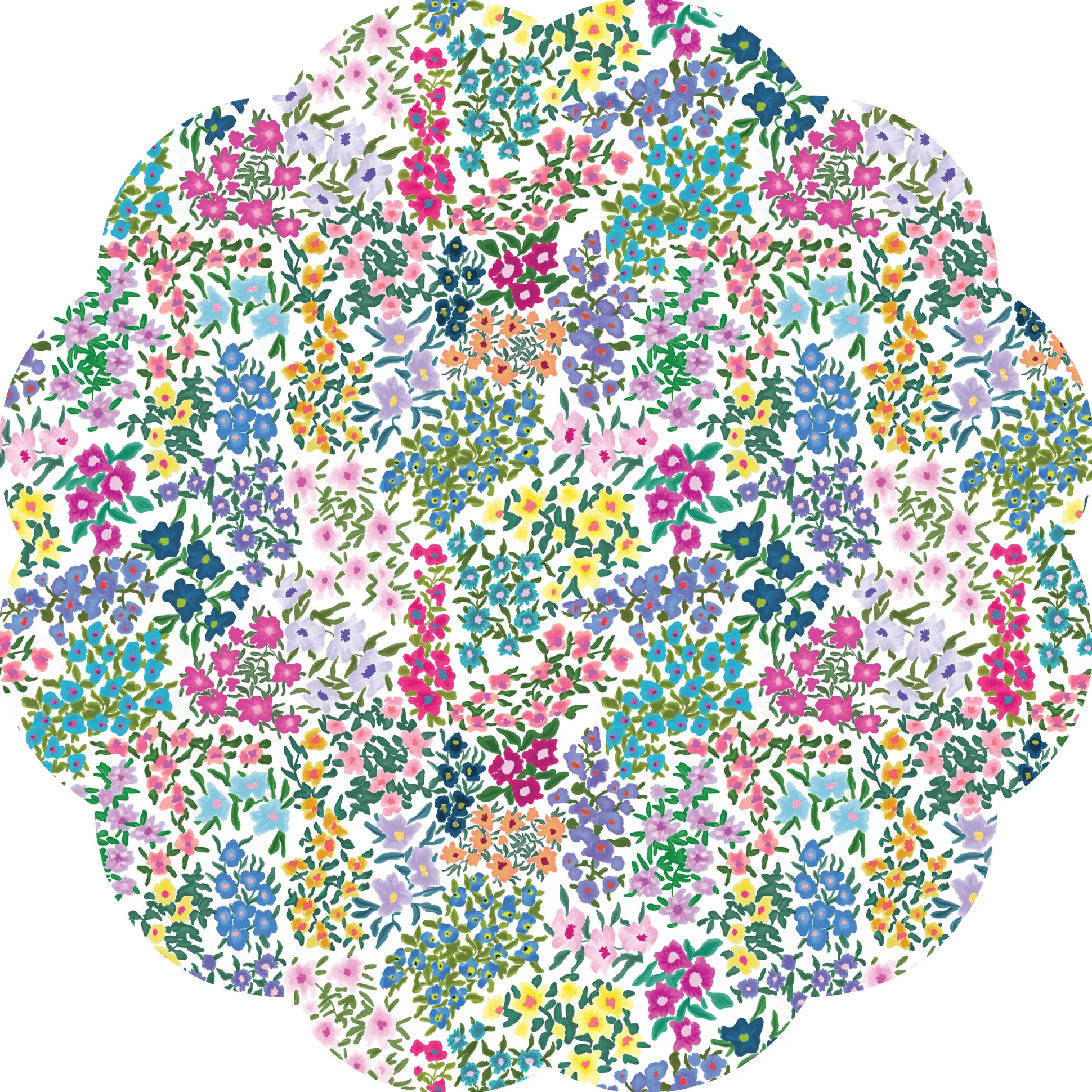 Spring Blooms Paper Placemats, Set of 24