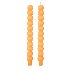 Stacking Pumpkin Taper Candle Set, Pack of 2