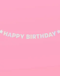 Star Girl Bday Banner - Iridescent Foil Banner