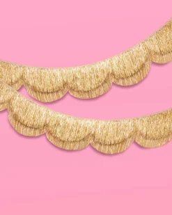 Stay Golden Fringe - scalloped banner