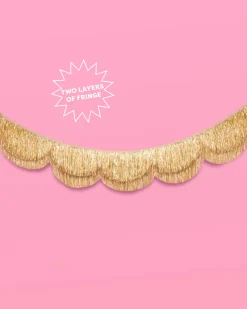 Stay Golden Fringe - scalloped banner