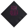 Still Alive Birthday Napkin, Fuchsia Foil