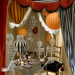 Stripy Halloween Lanterns (x 3)