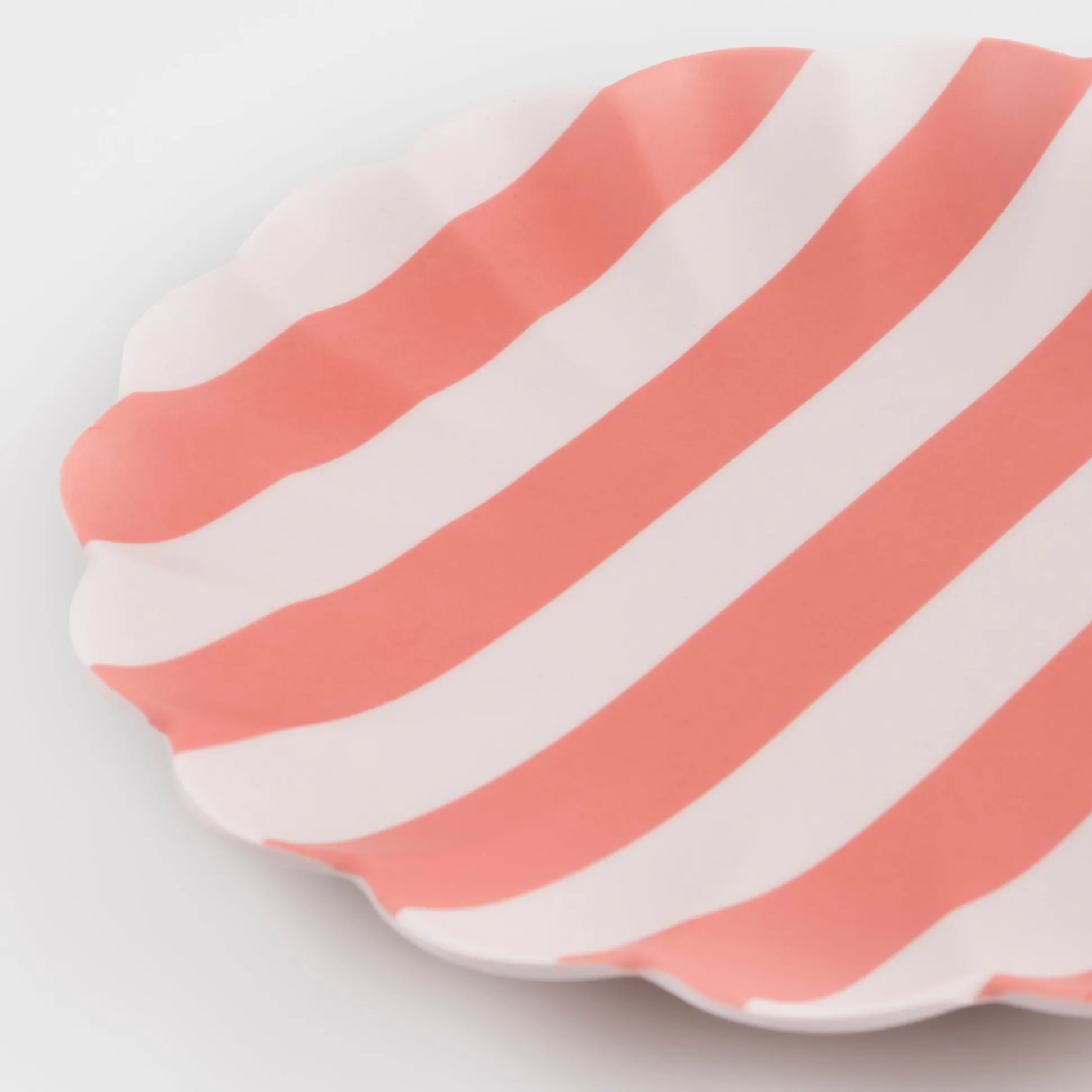 Stripy Reusable Bamboo Large Plates, Pack of 6