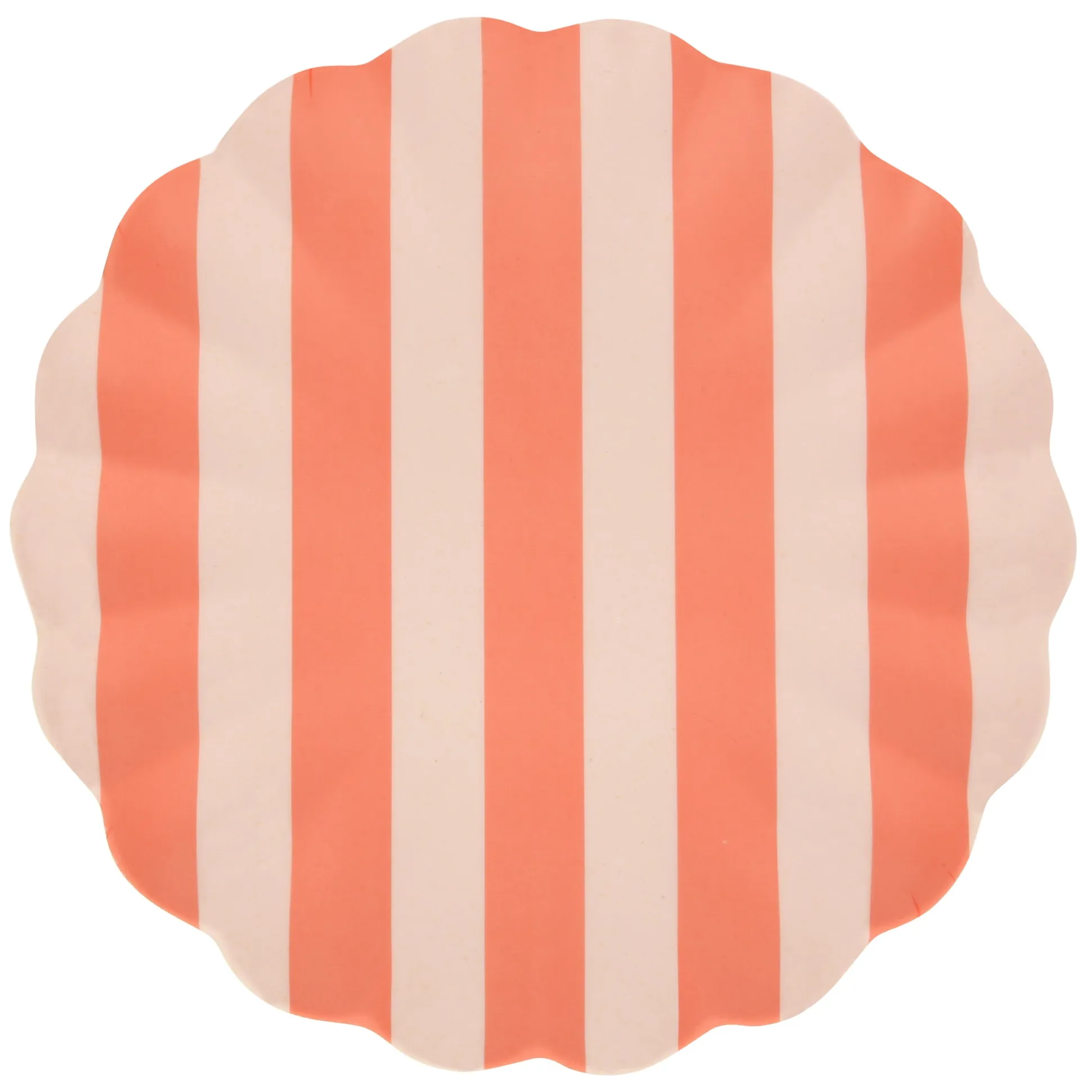 Stripy Reusable Bamboo Large Plates, Pack of 6