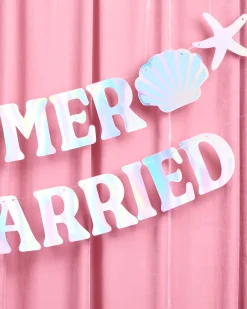 Summer I Turned Married Banner - iridescent banner