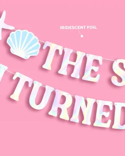 Summer I Turned Married Banner - iridescent banner