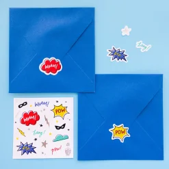 Superhero Sticker Set, Pack of 4