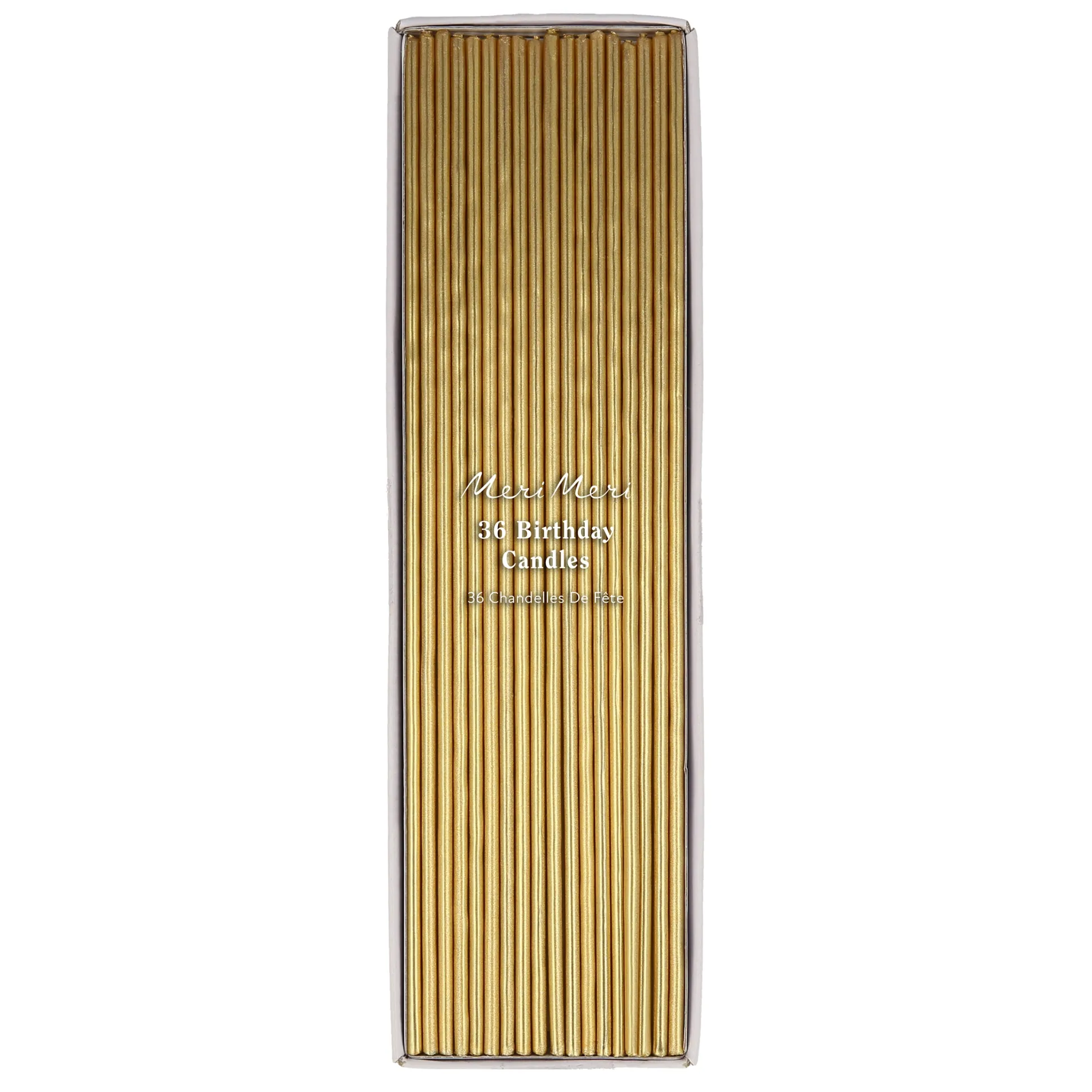 Super Skinny Gold Candles