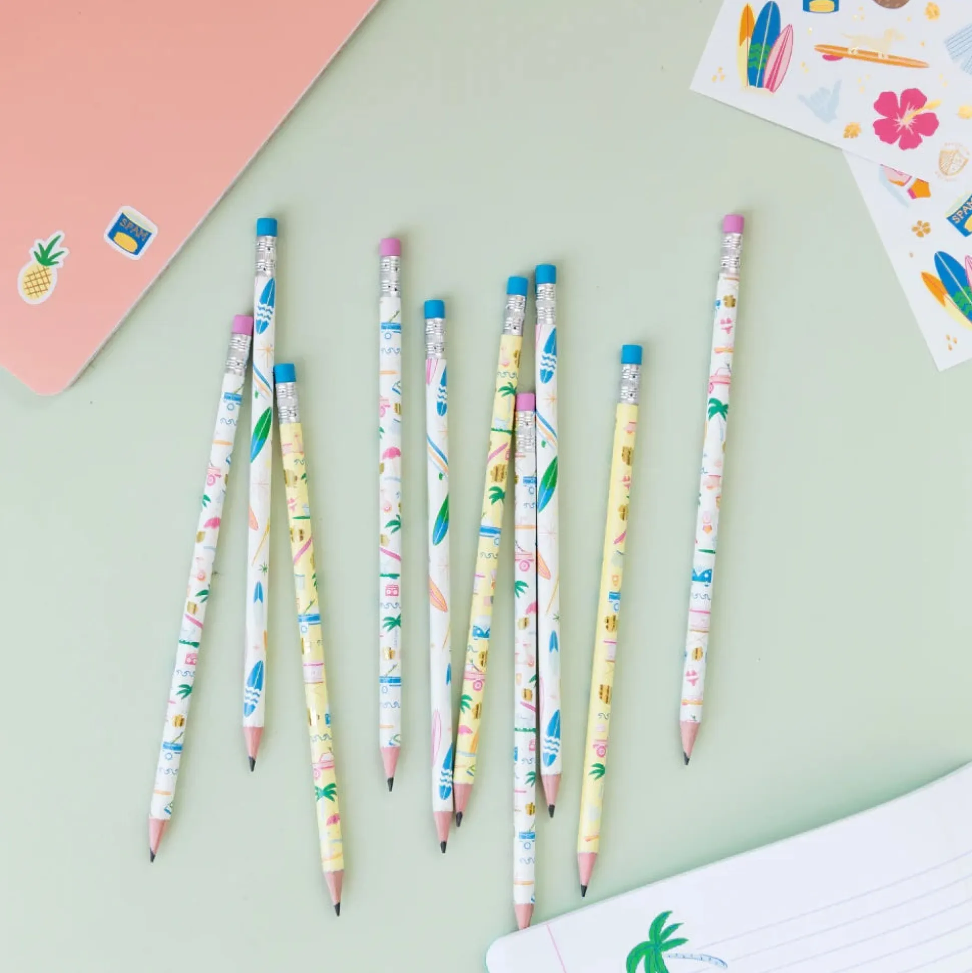 Surf's Up Pencil Set, Pack of 10