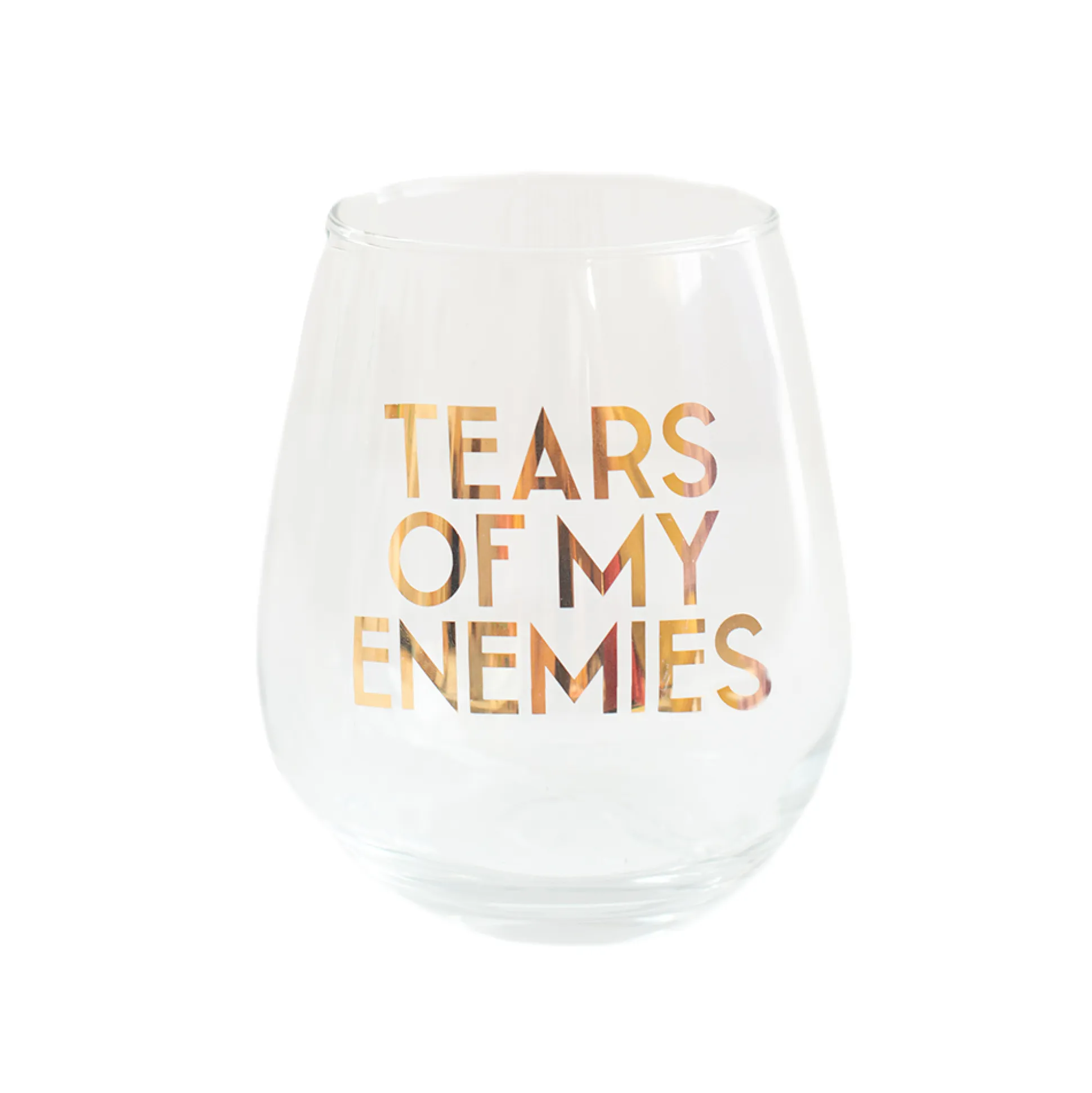 Tears of My Enemies Witty Wine Glass