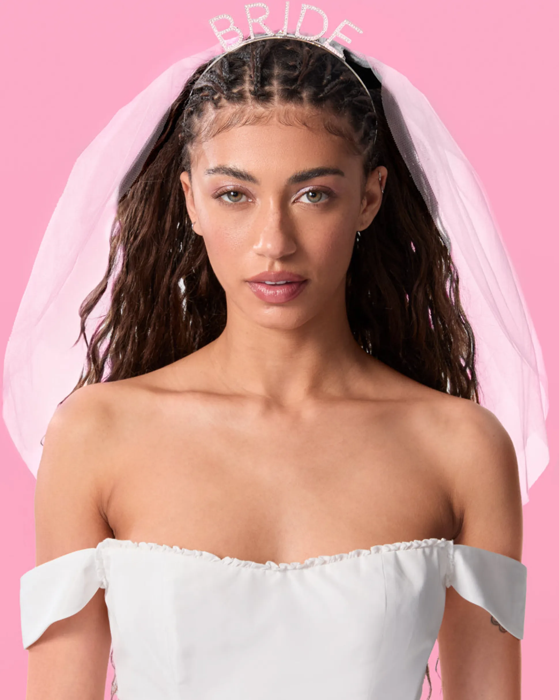 That Bride Headband Veil - Headband with Removable Veil
