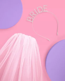 That Bride Headband Veil - Headband with Removable Veil