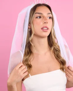 That Bride Headband Veil - Headband with Removable Veil