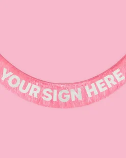 That's Hot Fringe - Pink Foil Banner