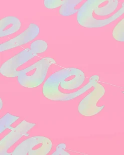 The Motto Banner 2.0 - Iridescent Foil Banner