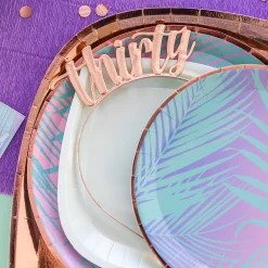 Thirty Metal Headband - Rose Gold