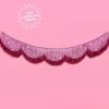 Tickled Pink Fringe - scalloped banner