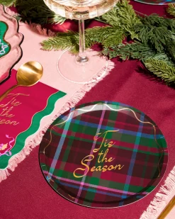 Tis the Season Plate Set - 32 paper plates, 2 sizes