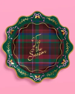 Tis the Season Plate Set - 32 paper plates, 2 sizes